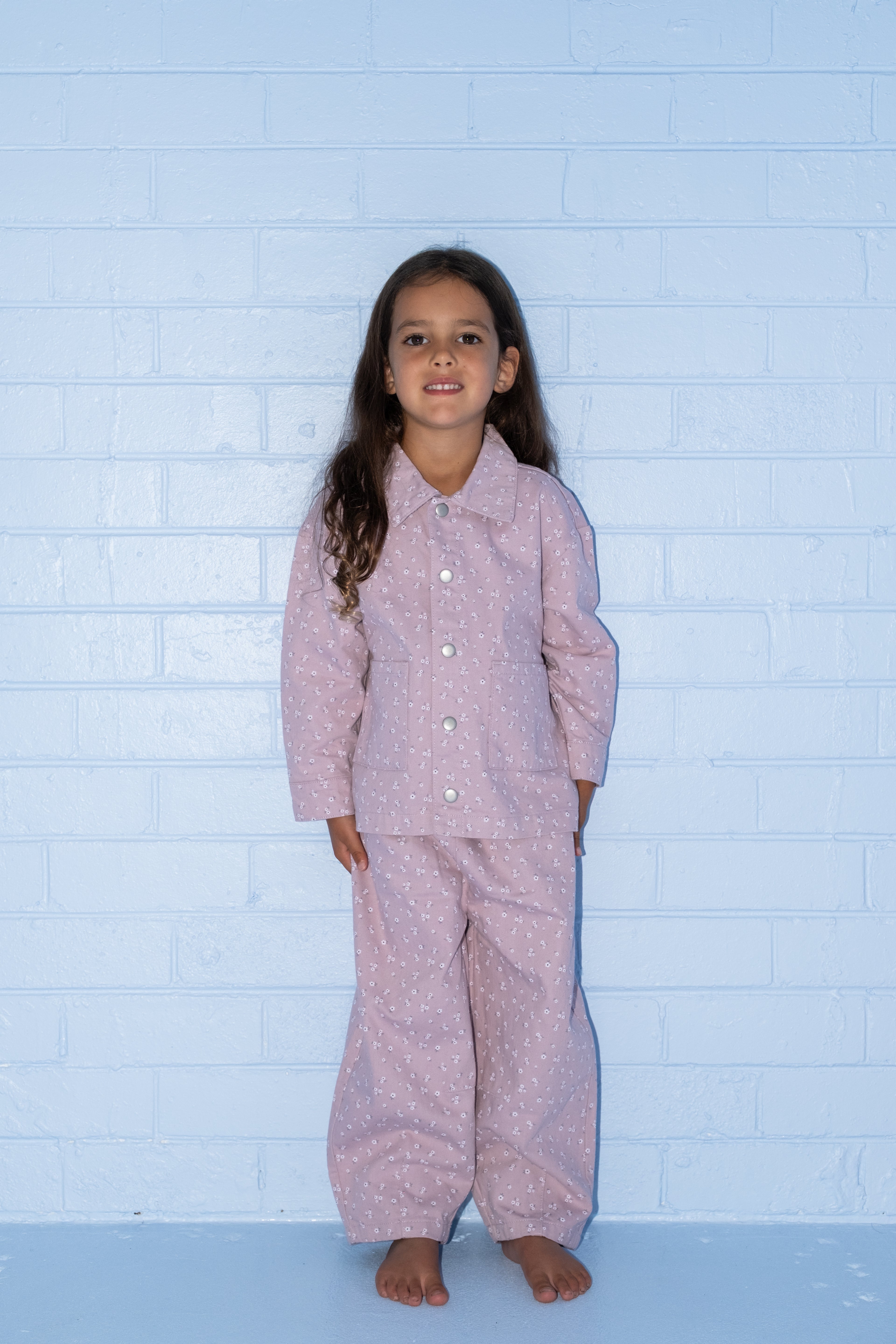 Organic Bloom Denim Shirt Jacket