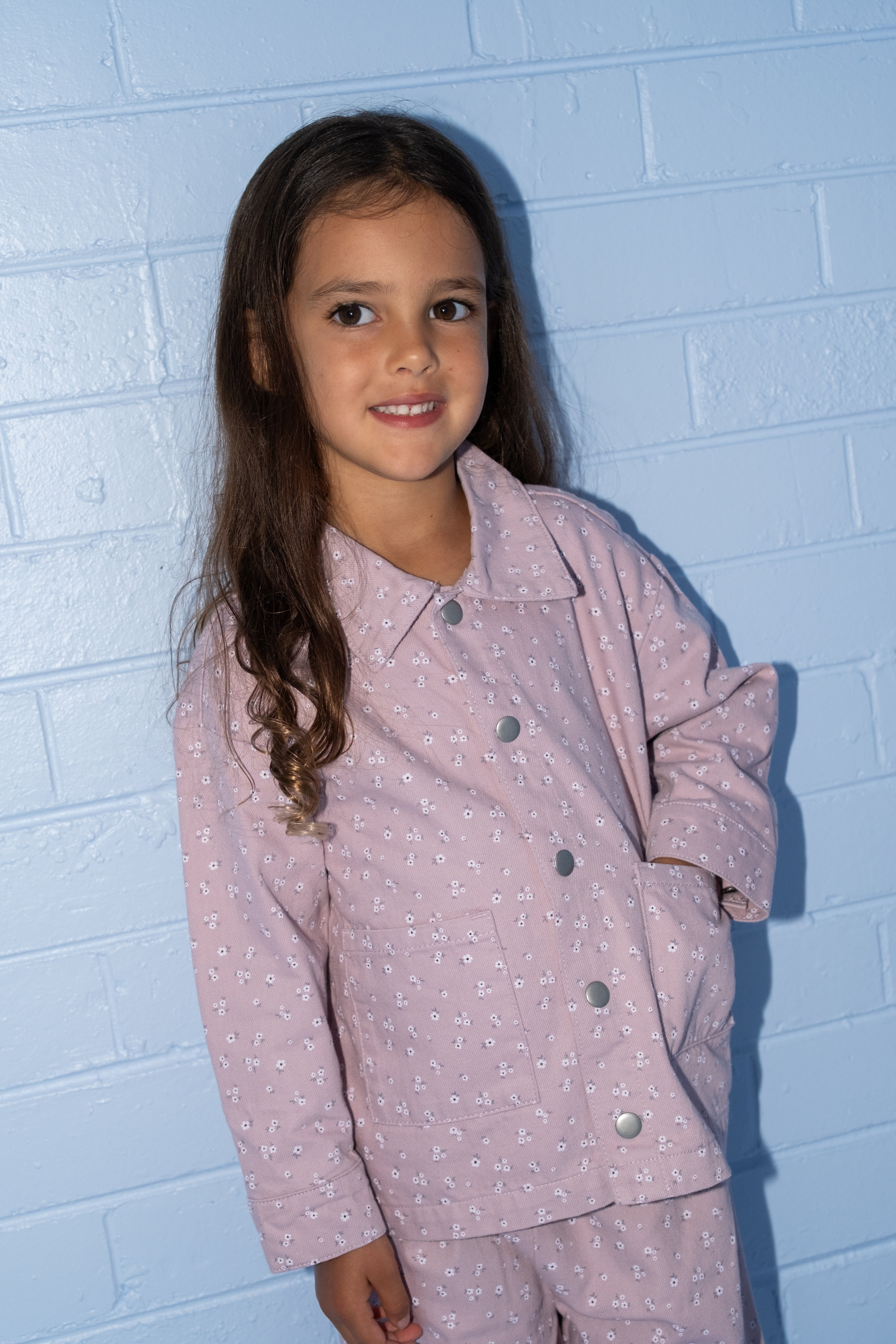 Organic Bloom Denim Shirt Jacket