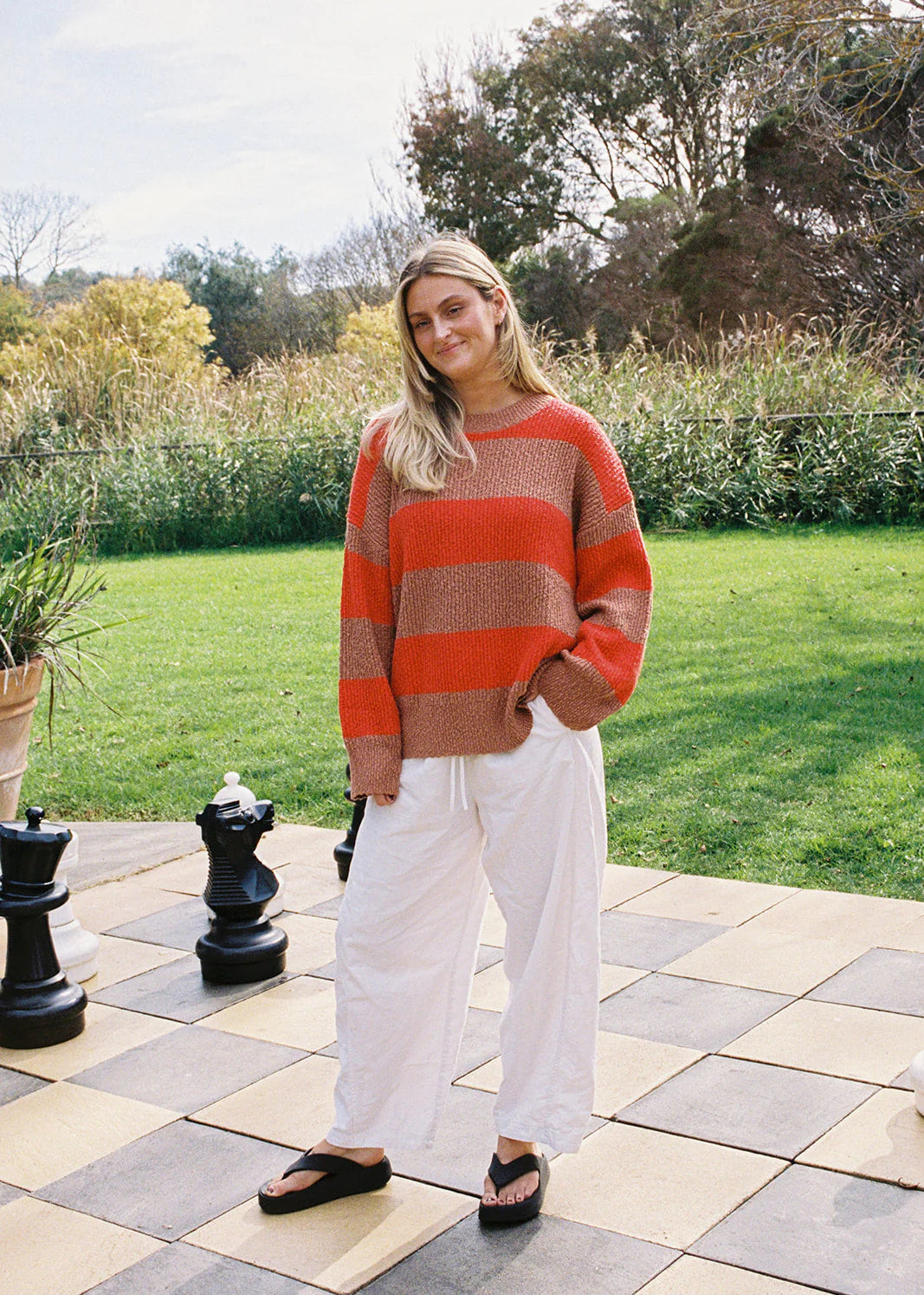Ladies Organic Textured Rib Pull Over - Earth & Sauce
