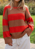 Ladies Organic Textured Rib Pull Over - Earth & Sauce