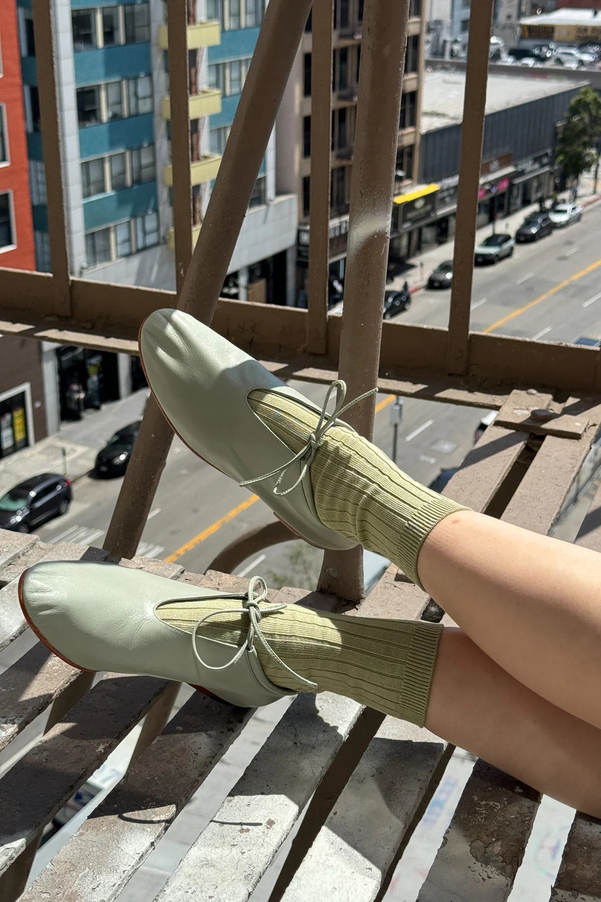 Her Socks- Avocado
