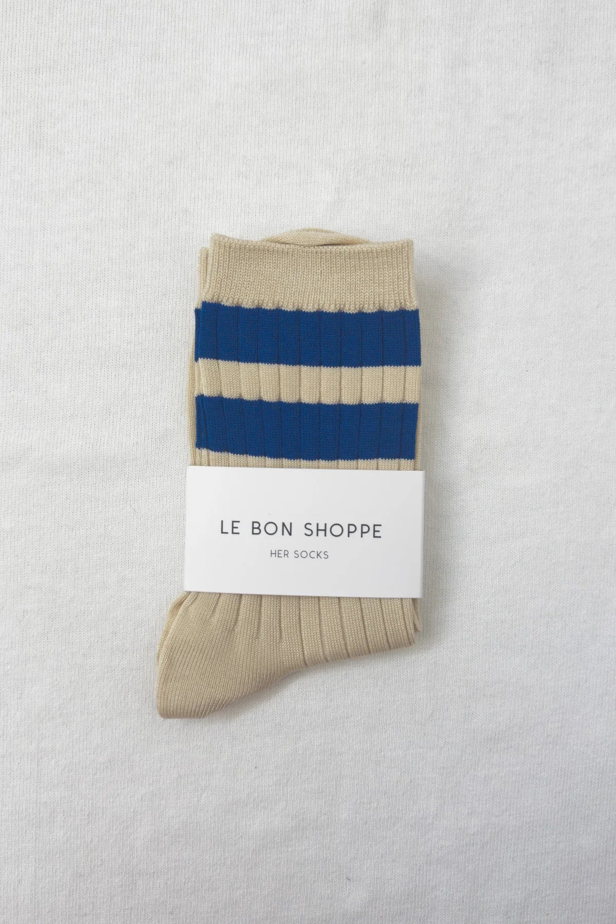 Her Varsity Socks- Azure