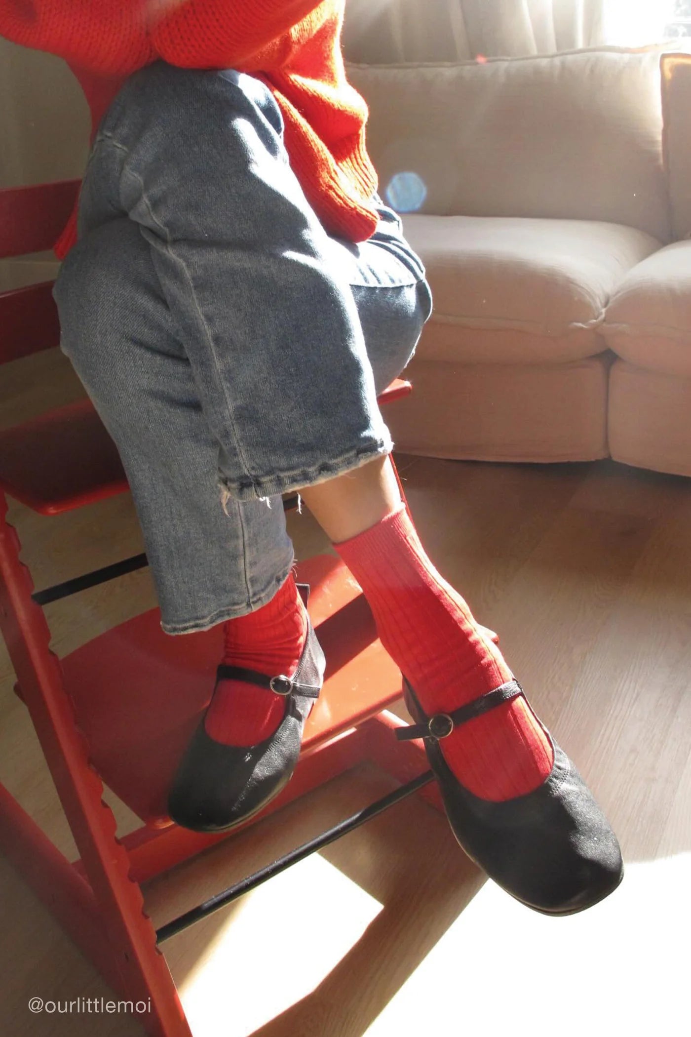 Her Socks- Classic Red