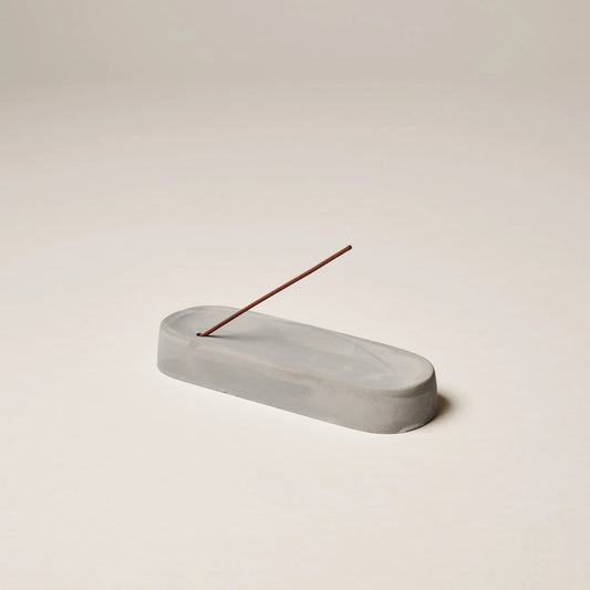 Ceramic Incense Holder- Cement