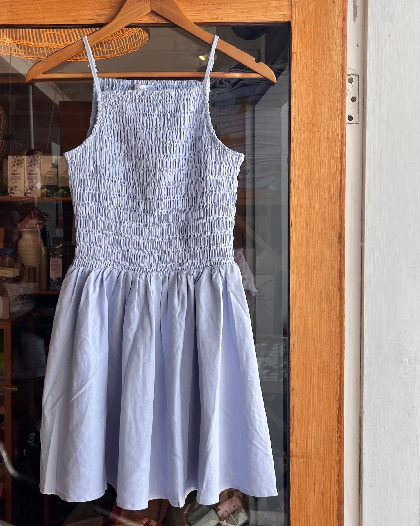 Sky Blue Baby Doll Dress