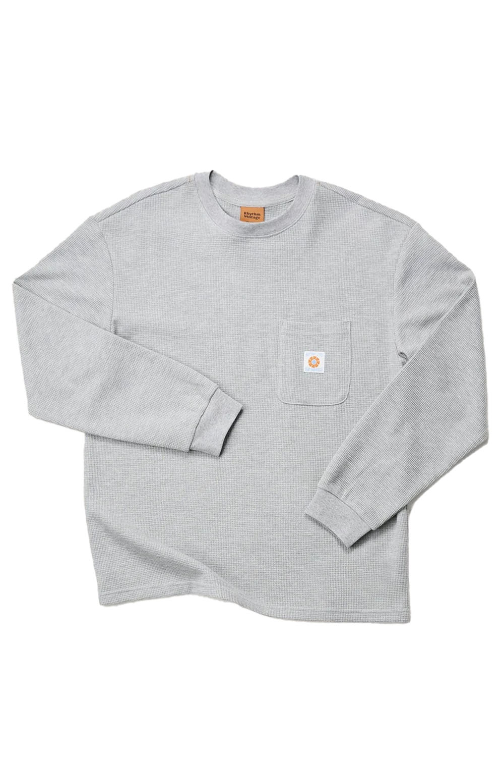 Vintage Pocket LS Waffle - Grey