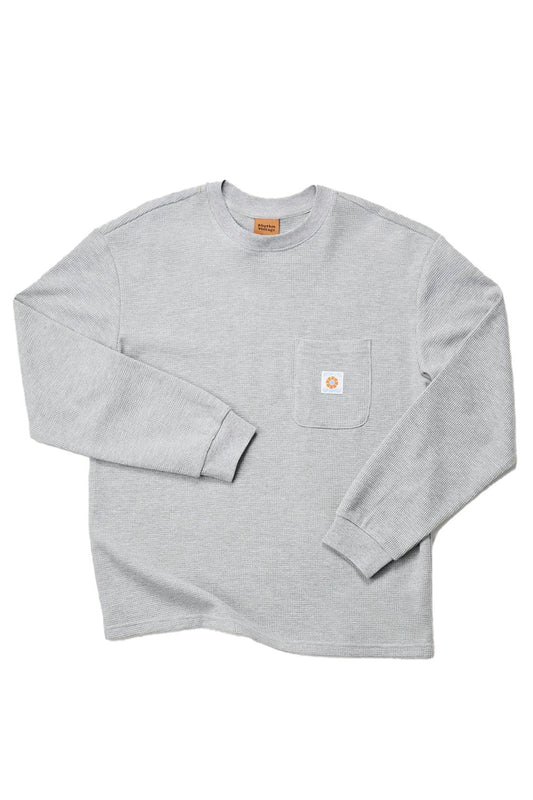 Vintage Pocket LS Waffle - Grey