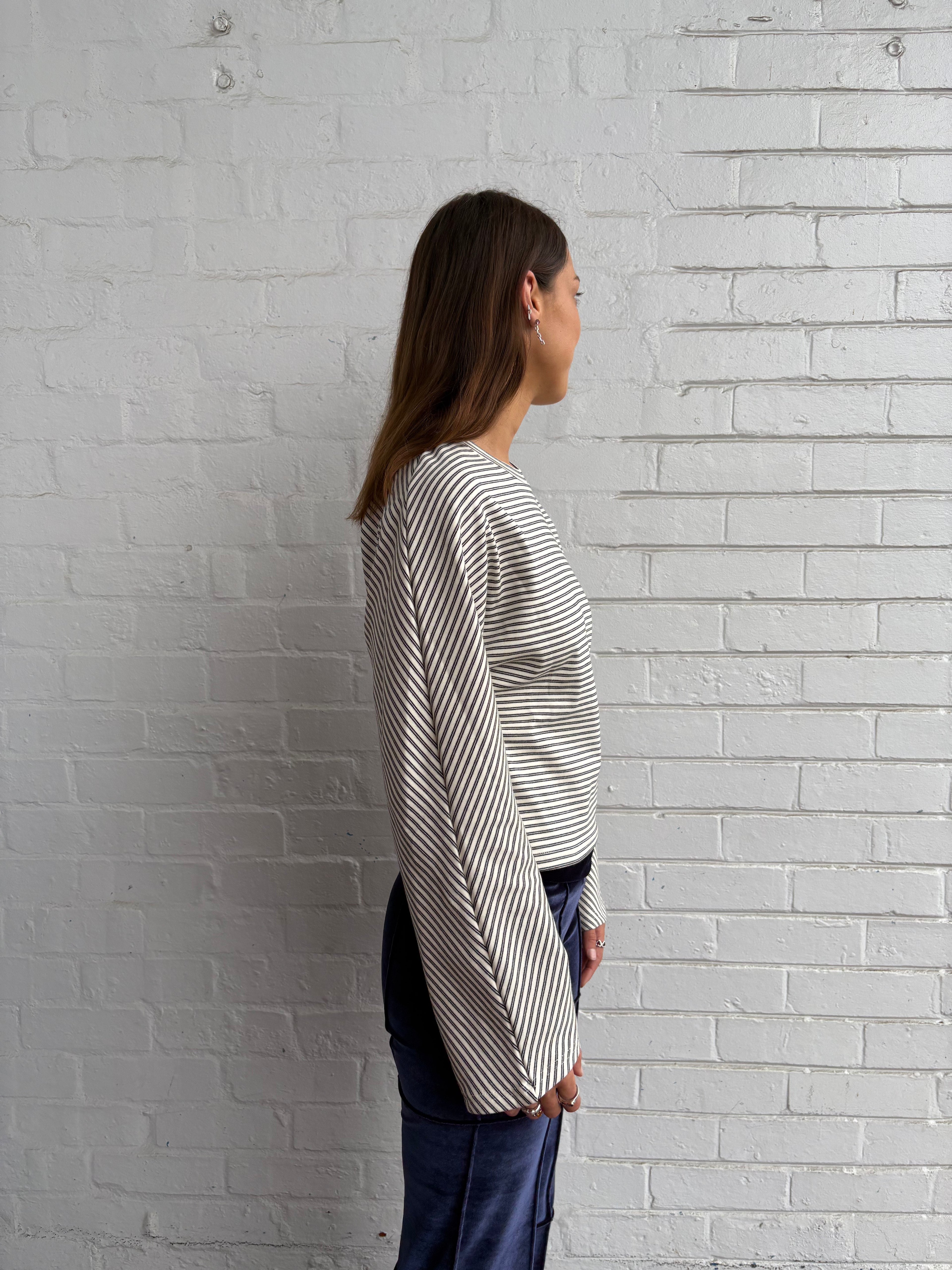 Anika Stripe Longsleeve Top