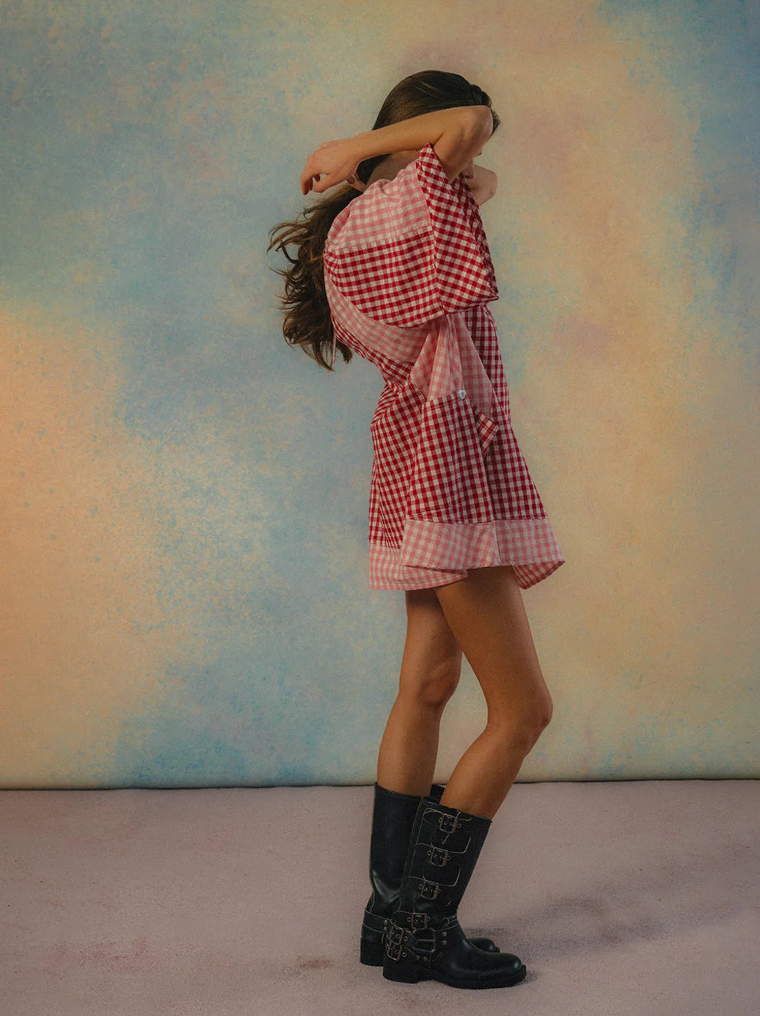 Bloom Check Dress
