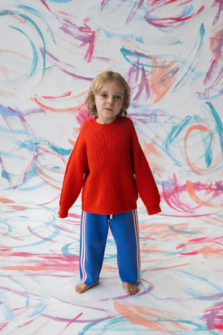 Organic Tape Milano Knit Pant- Cobalt