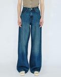 Donna Baggy Jeans - Stream Dark Fade Vintage