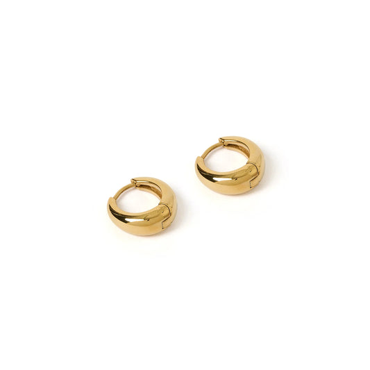 Max Gold Earrings - Midi 14mm