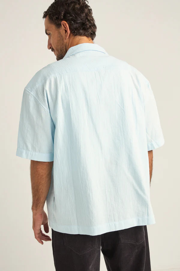 Textured SS Shirt - Blue