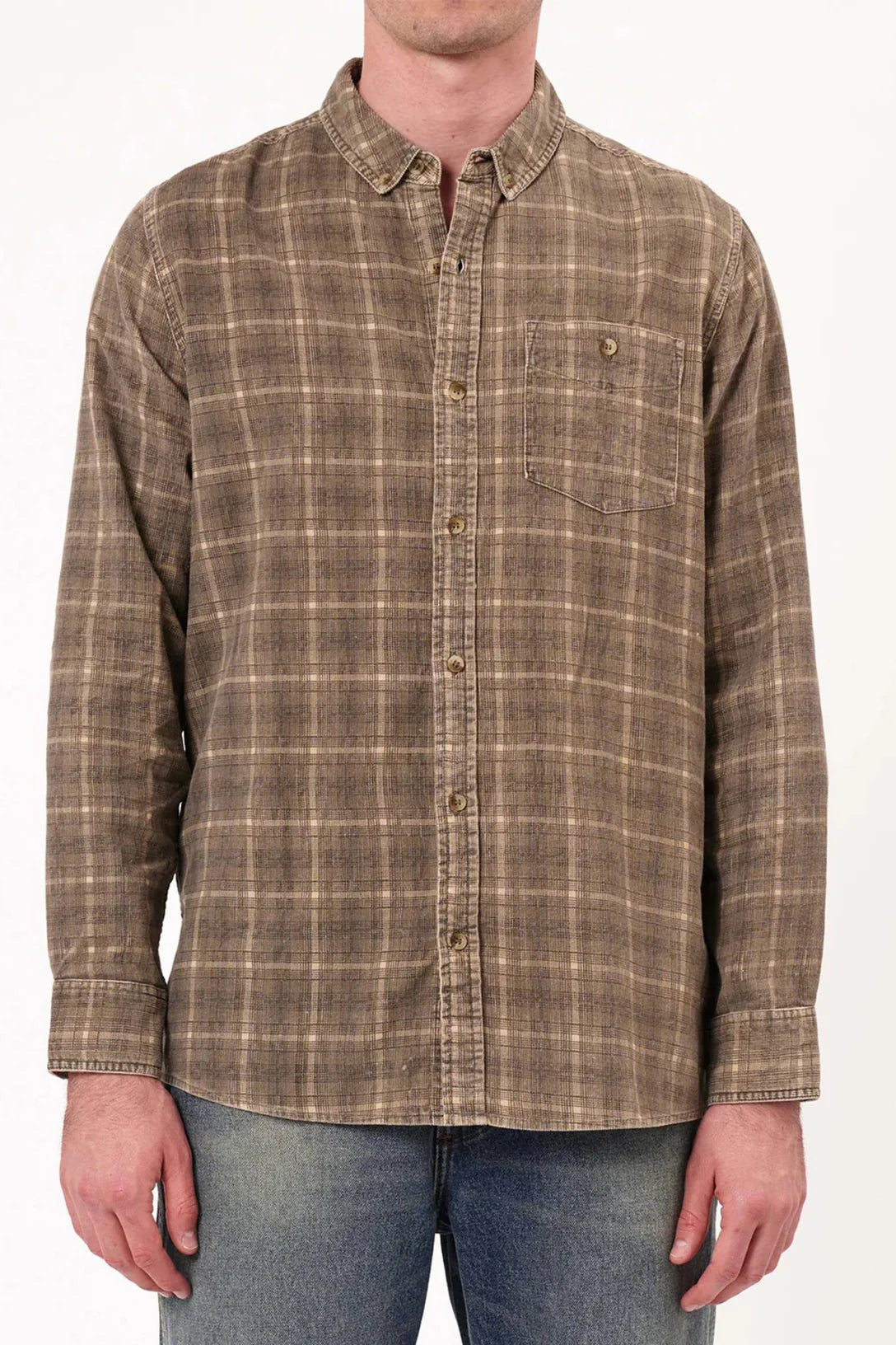 Army Check Cord Shirt