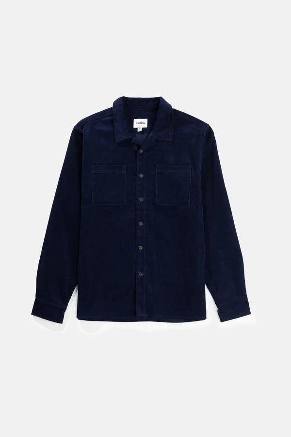 Corduroy LS Shirt- Navy