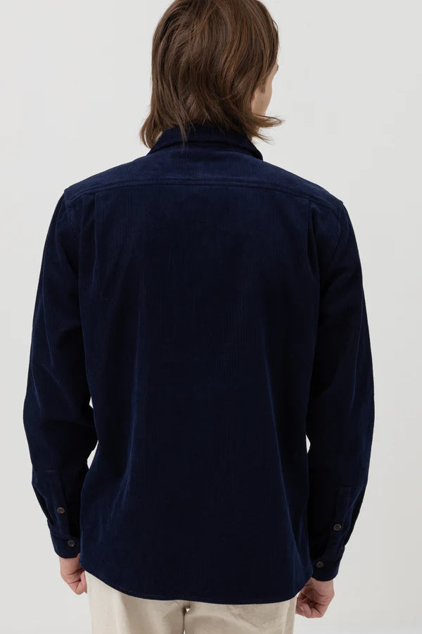 Corduroy LS Shirt- Navy