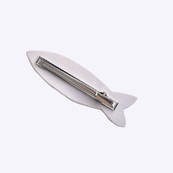 Ceramic Hair Clip: Sardine