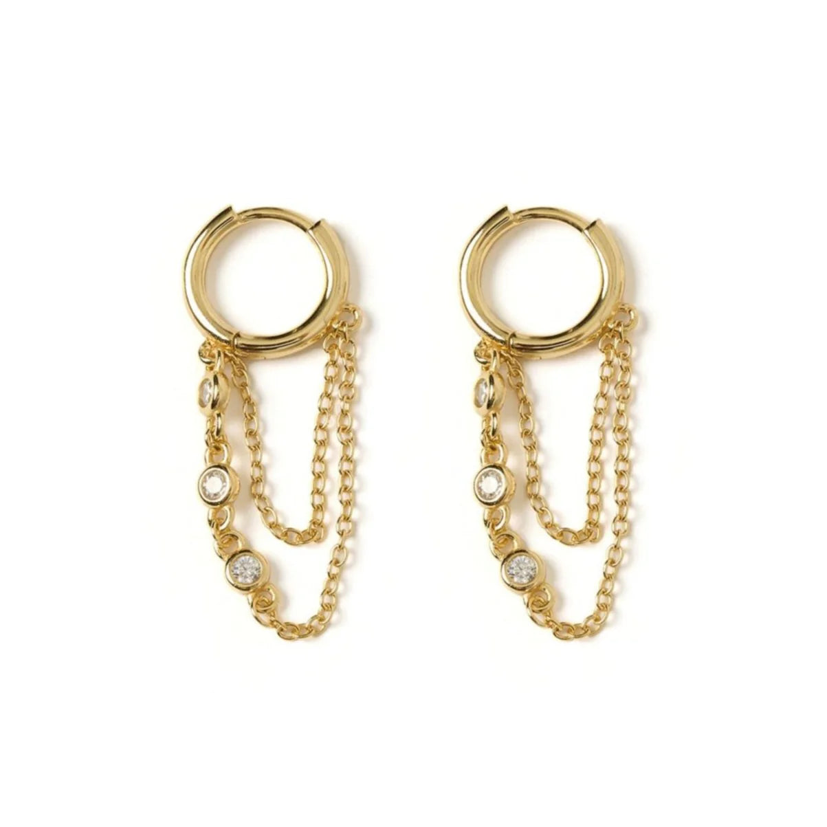 Amaretto Gold Huggie Earring's