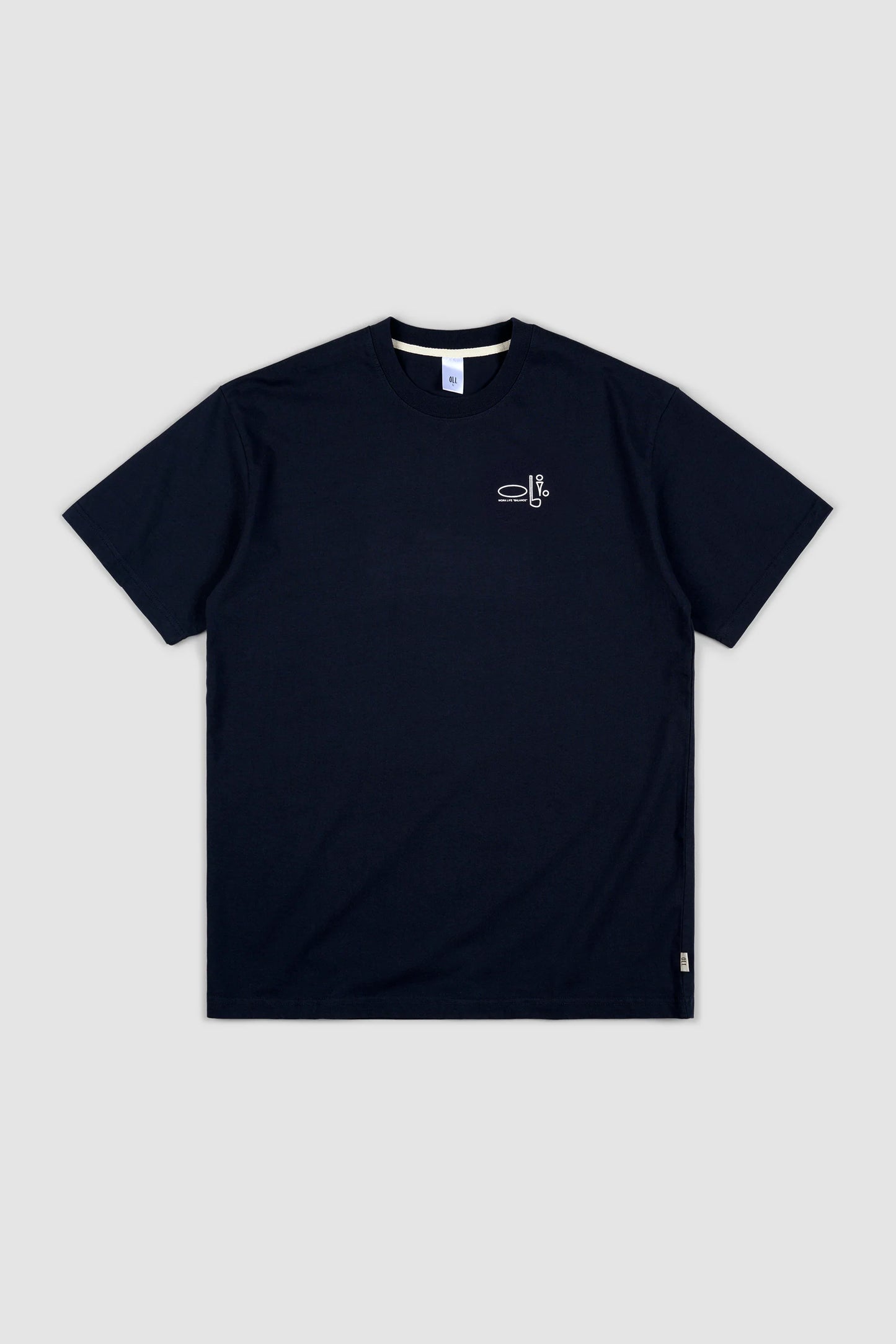 Work Life Balance Back Print Tee - Navy