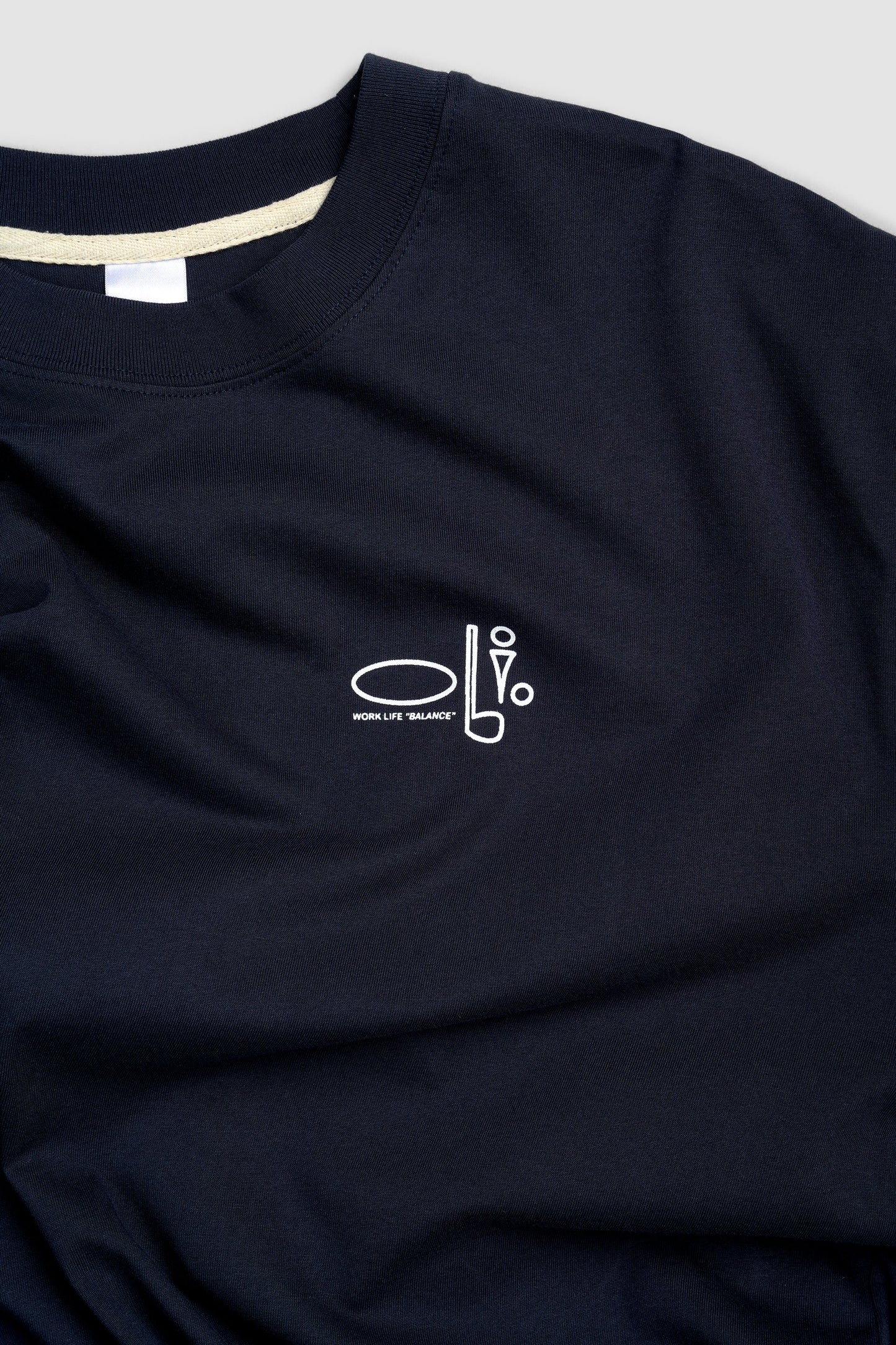 Work Life Balance Back Print Tee - Navy