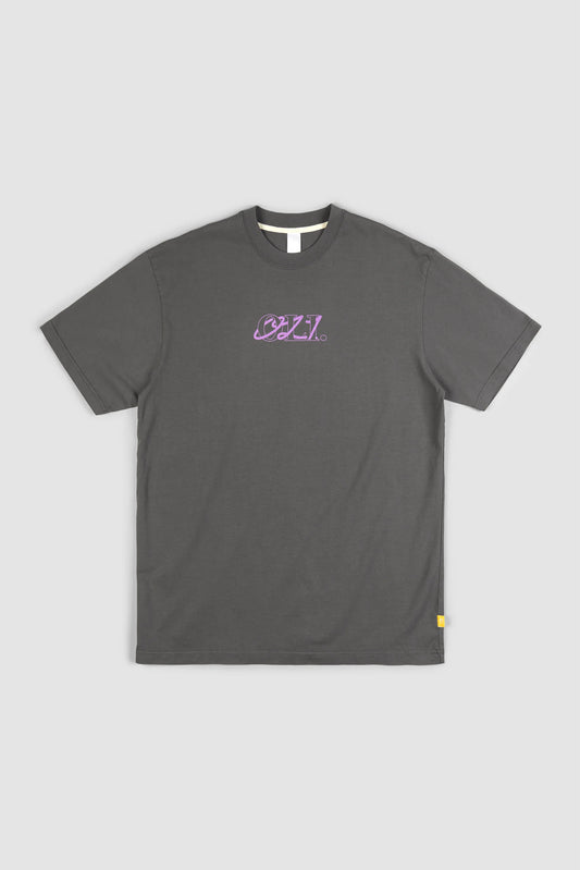 Squiggle Tee- Coal