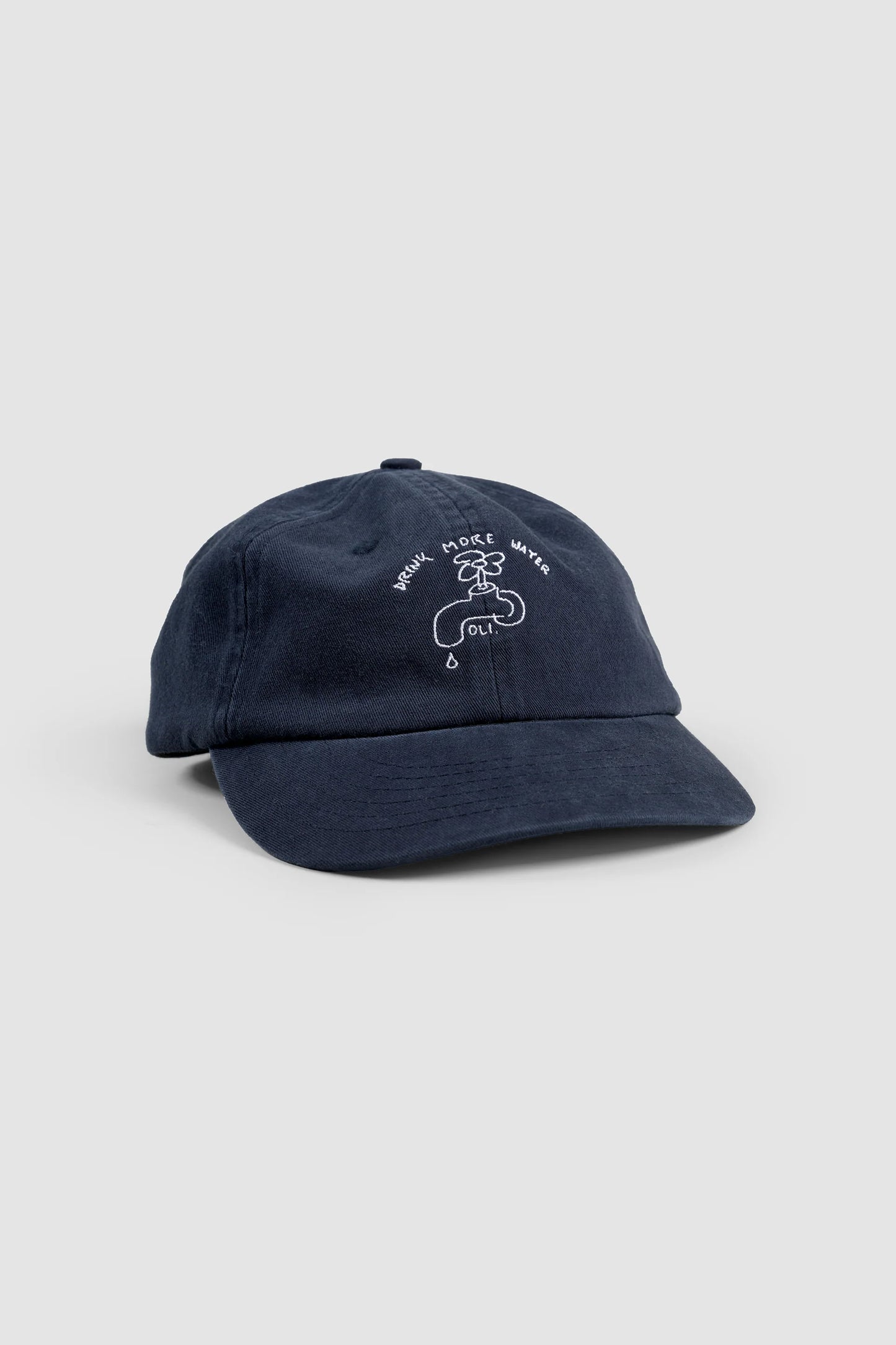 Drink More Water Cap- Navy