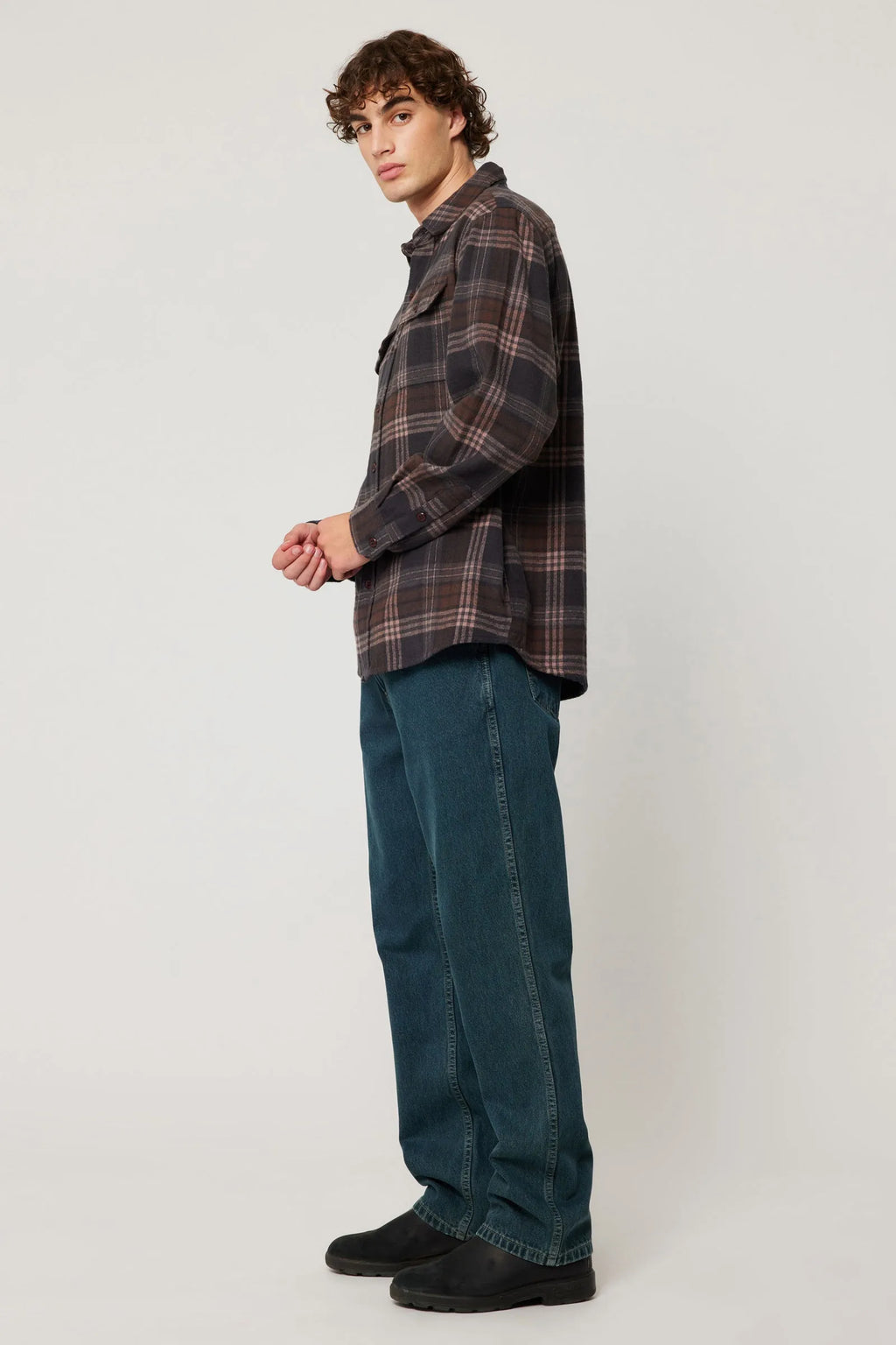 Trailer Check Shirt - Brown Check