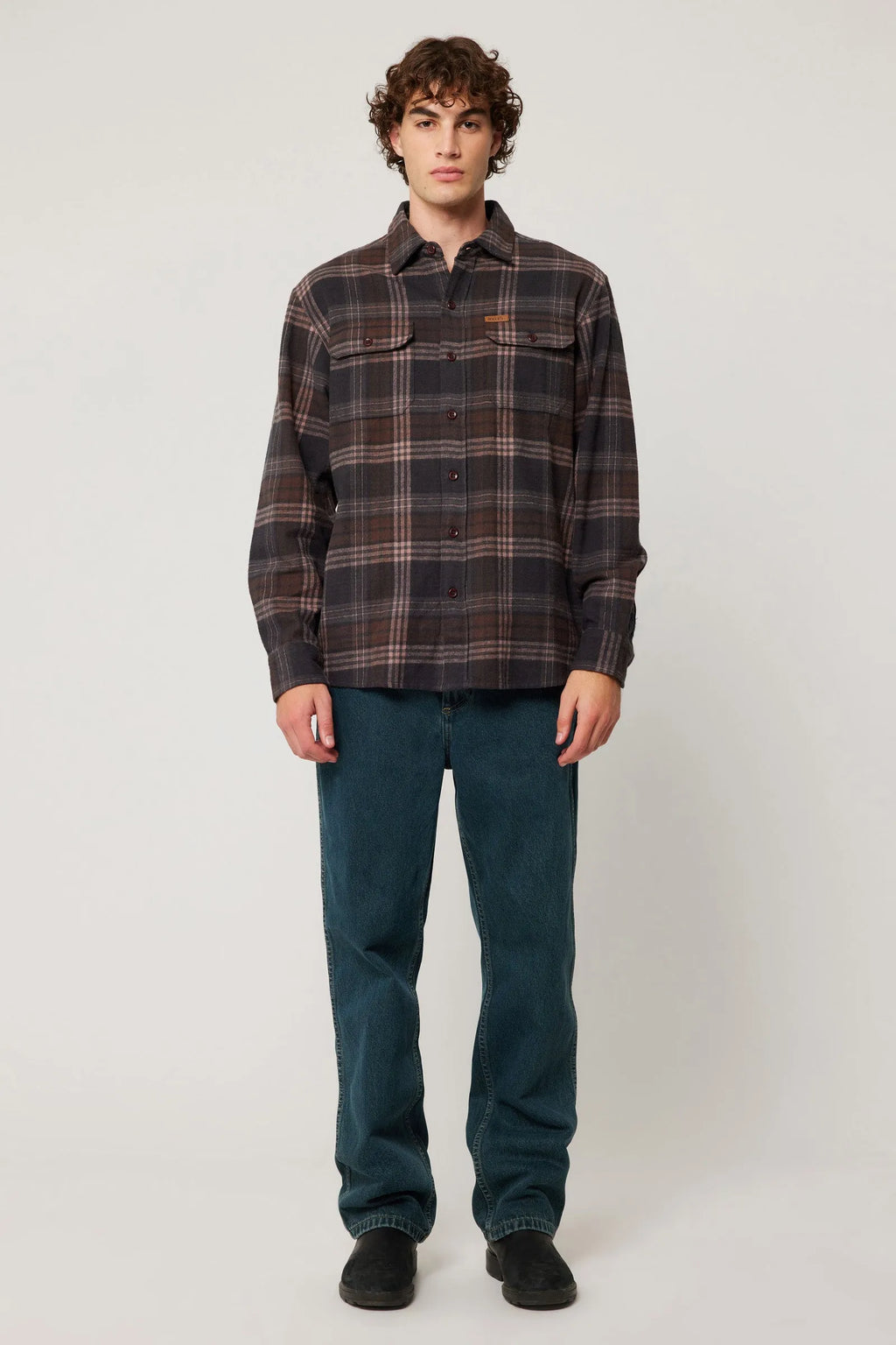Trailer Check Shirt - Brown Check