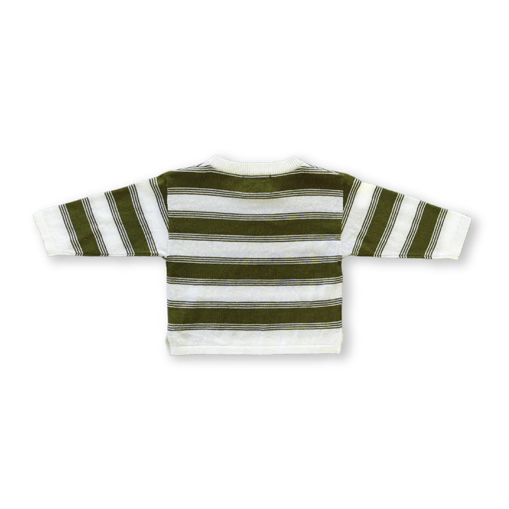 Stripe Long Sleeve Tee - Herb