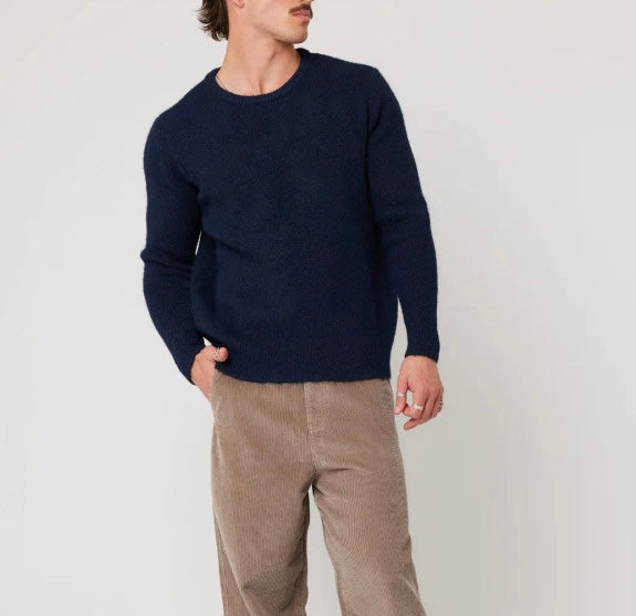 Teddy crew Knit - Navy