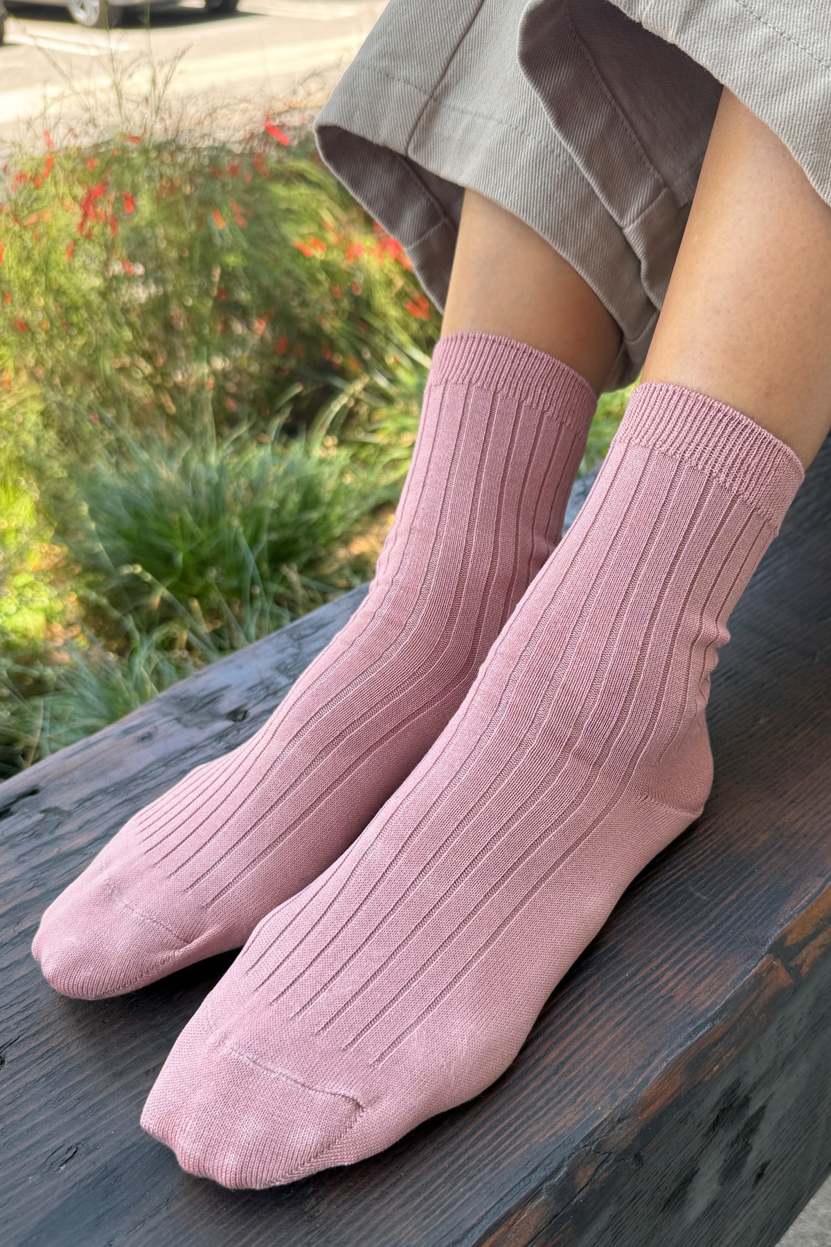 Her Socks- Desert Rose