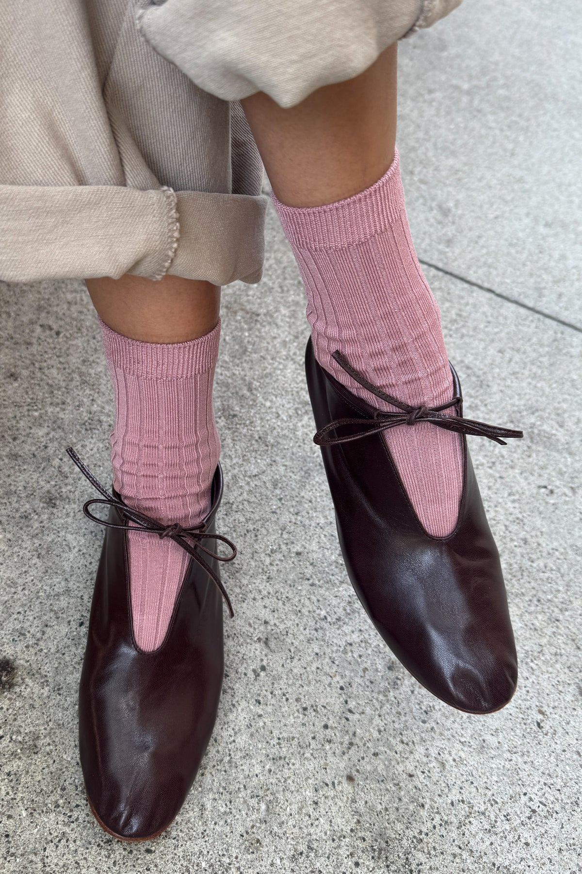 Her Socks- Desert Rose