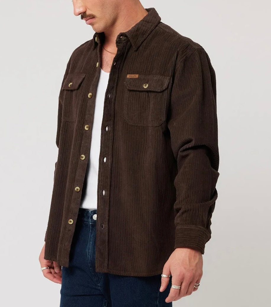 Trailer Chunky Cord Shirt - Brown