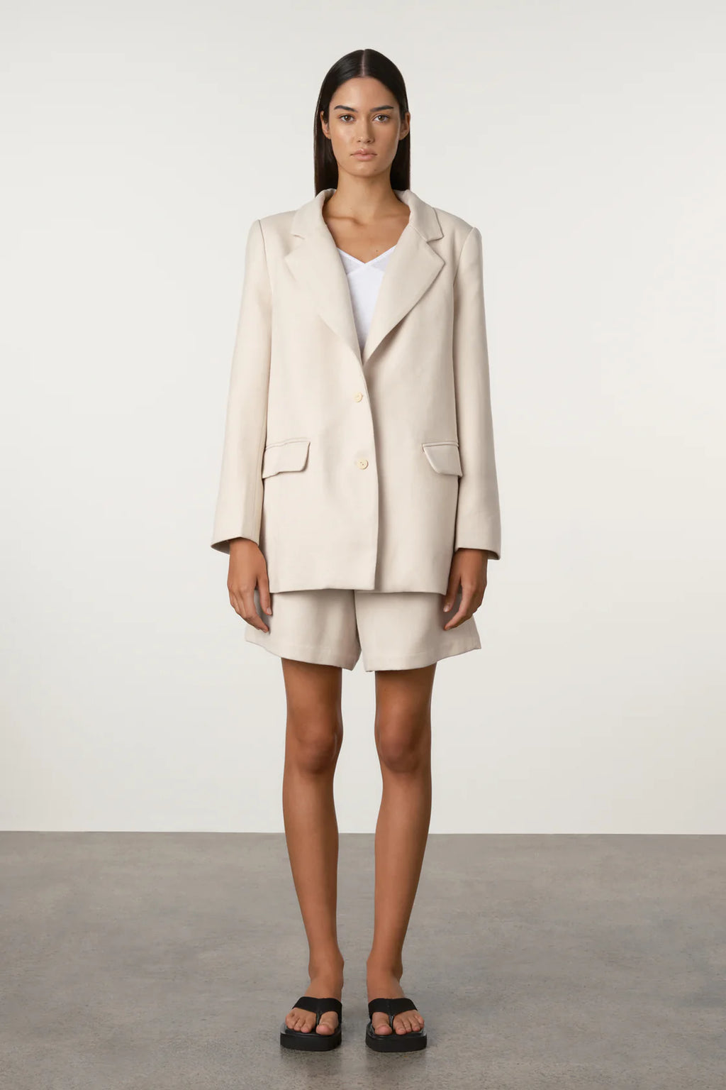 Husk Relaxed Tailored Twill Blazer