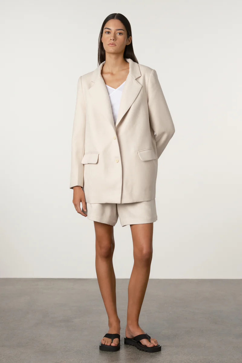 Husk Relaxed Tailored Twill Blazer