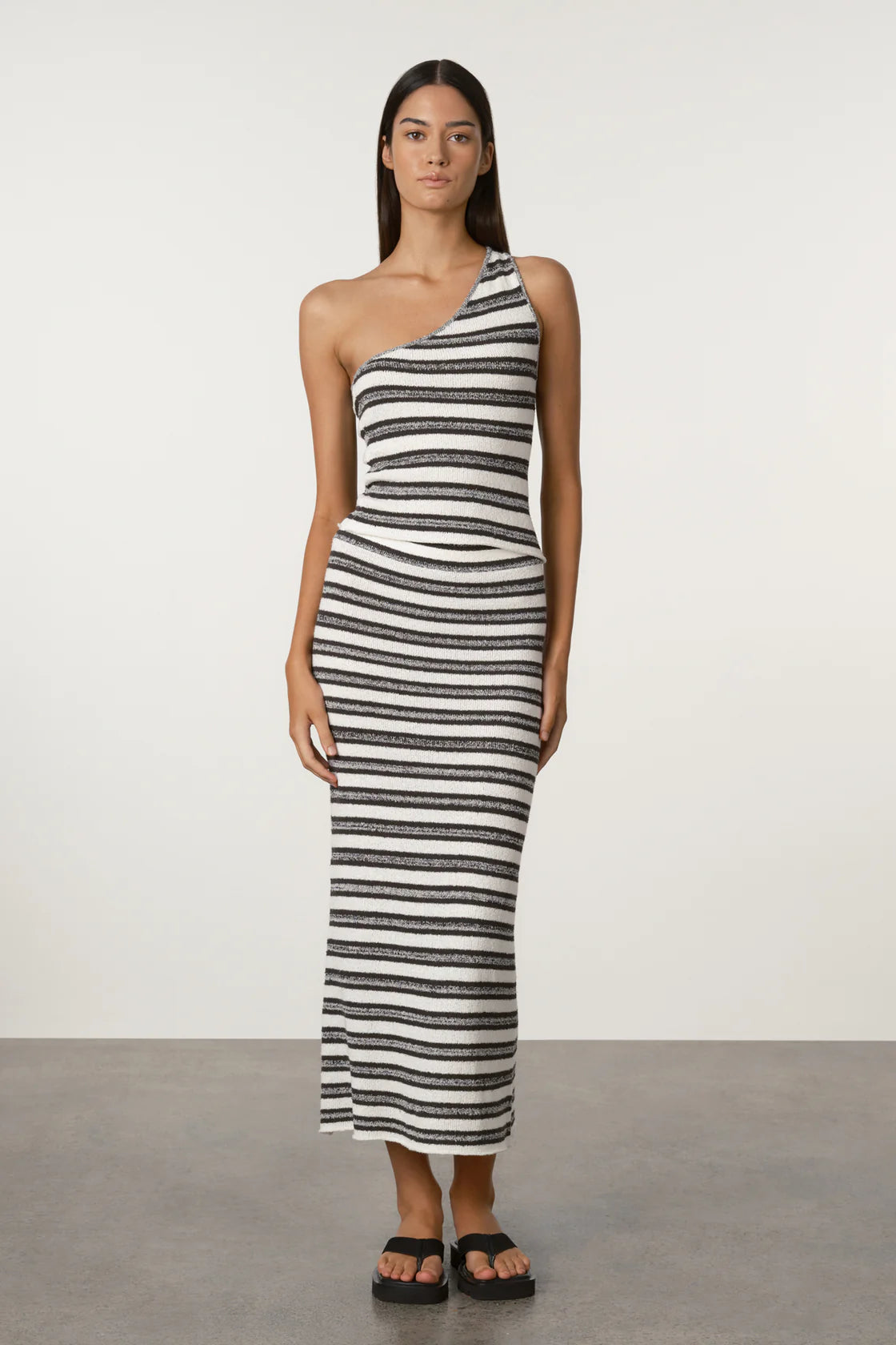 Marle Stripe Textured Knit Top