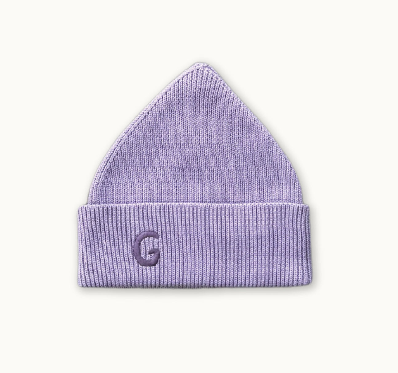 Organic Ribbed Super Pixie Beanie - Mauve