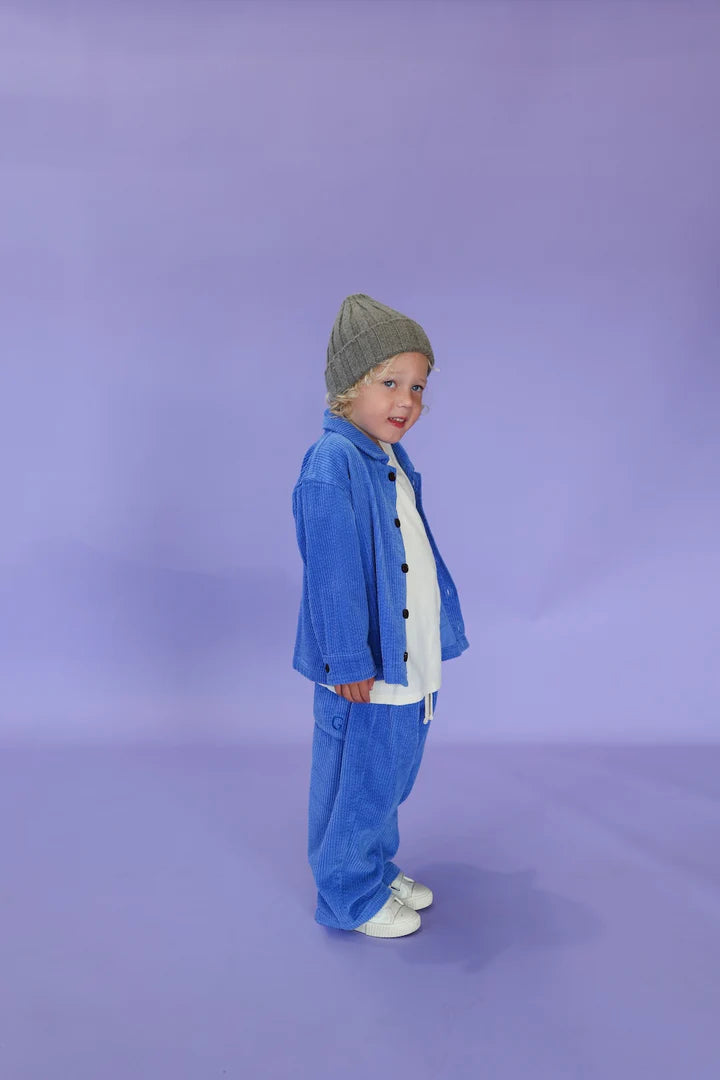 Merino Blend Ribbed Beanie - Grey