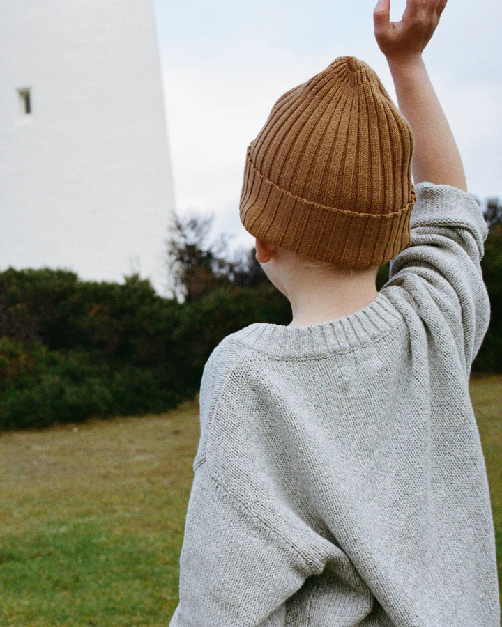 V-Neck Pullover - Grey Marle