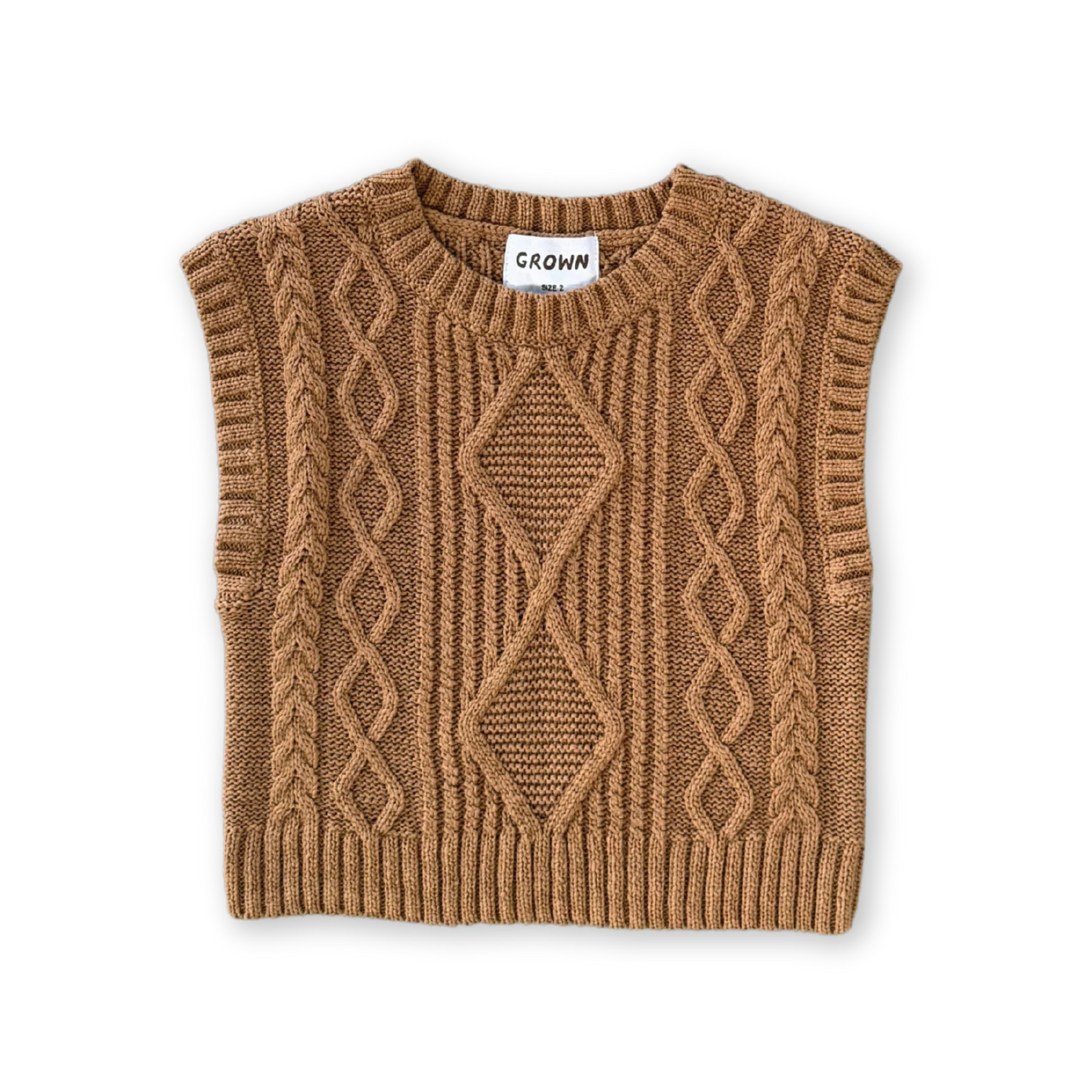 Chunky Cable Knit Vest