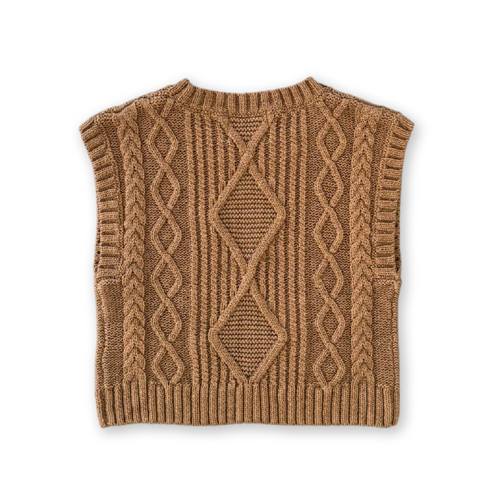 Chunky Cable Knit Vest