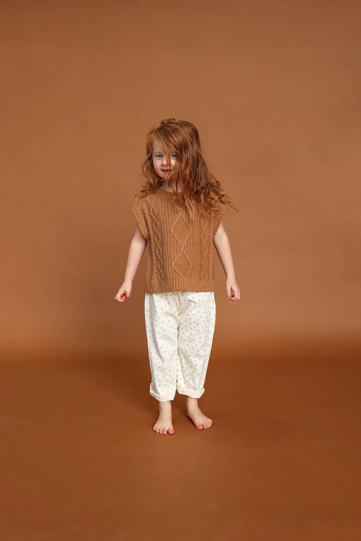 Chunky Cable Knit Vest