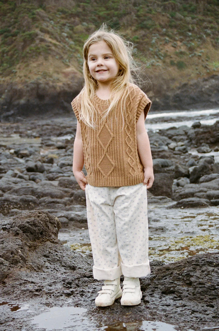 Chunky Cable Knit Vest