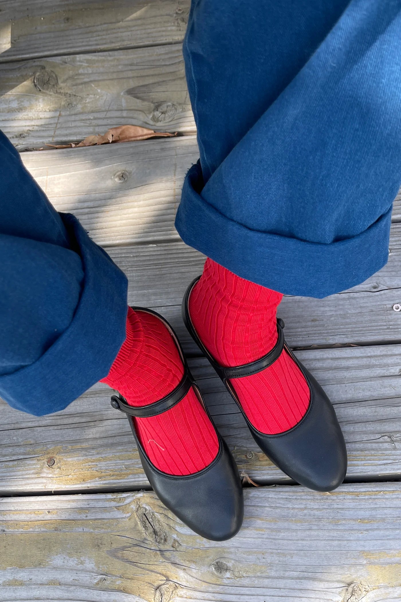 Her Socks- Classic Red