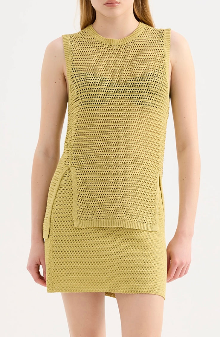 Marlo Knit Top- Kiwi
