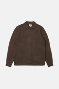 Mohair button Up Knit - Chocolate