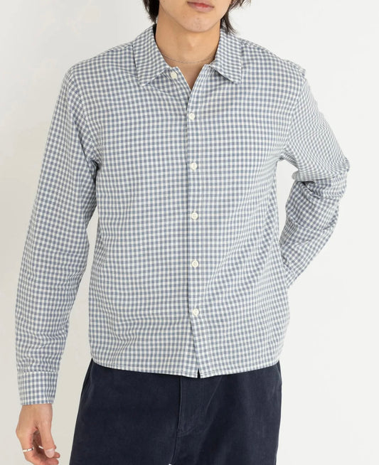 Azul Check LS Shirt - Blue