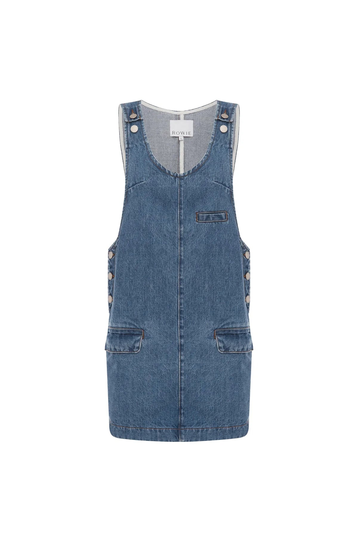 Franka Denim Mini Dress - Classic Wash