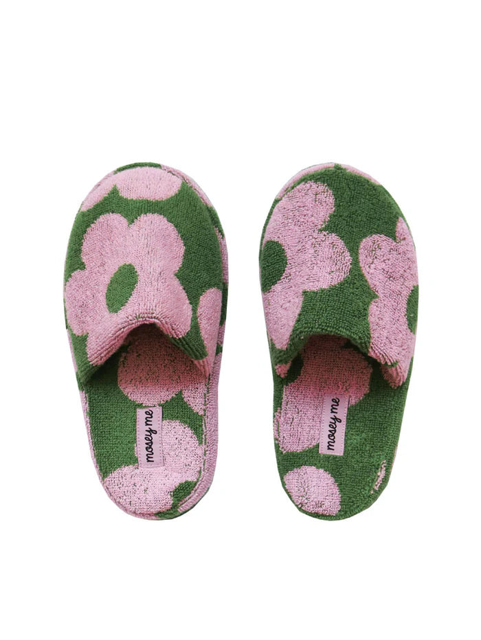 Flowerbed Terry Slipper
