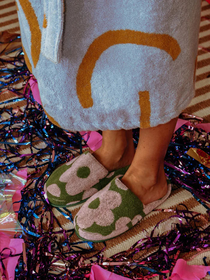 Flowerbed Terry Slipper
